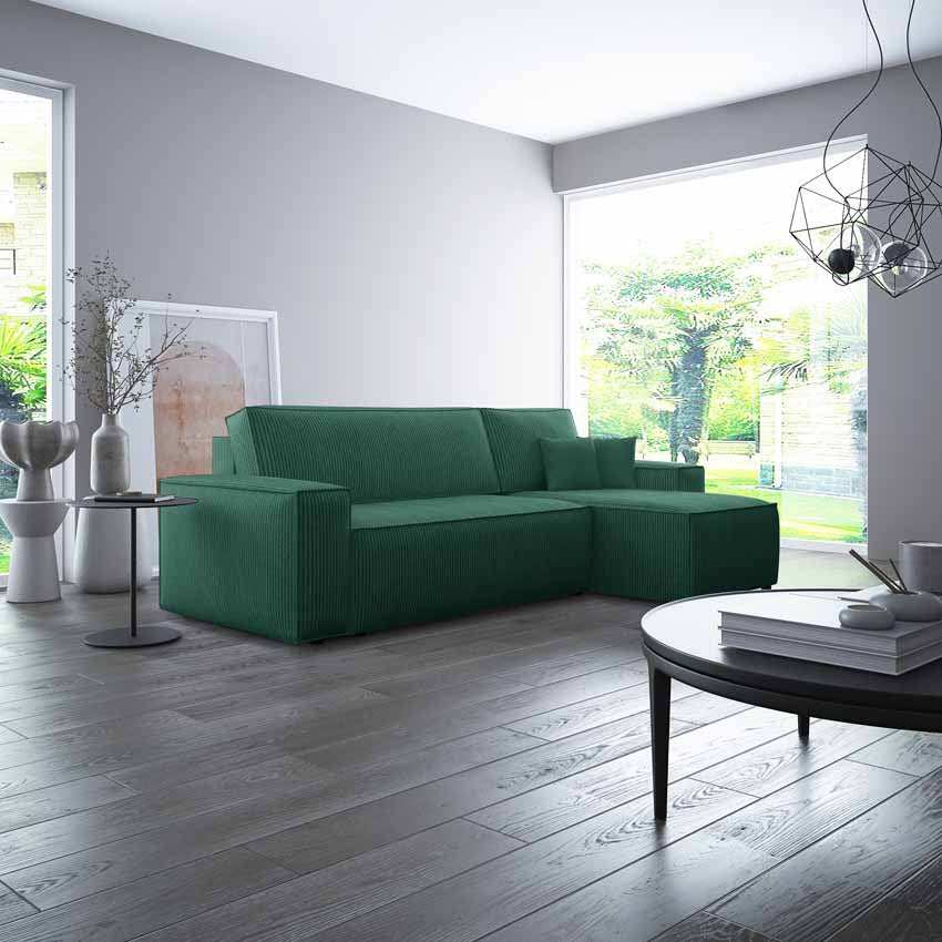 Designer Sofa Cordario mit Schlaffunktion und Stauraum - Luxusbetten24