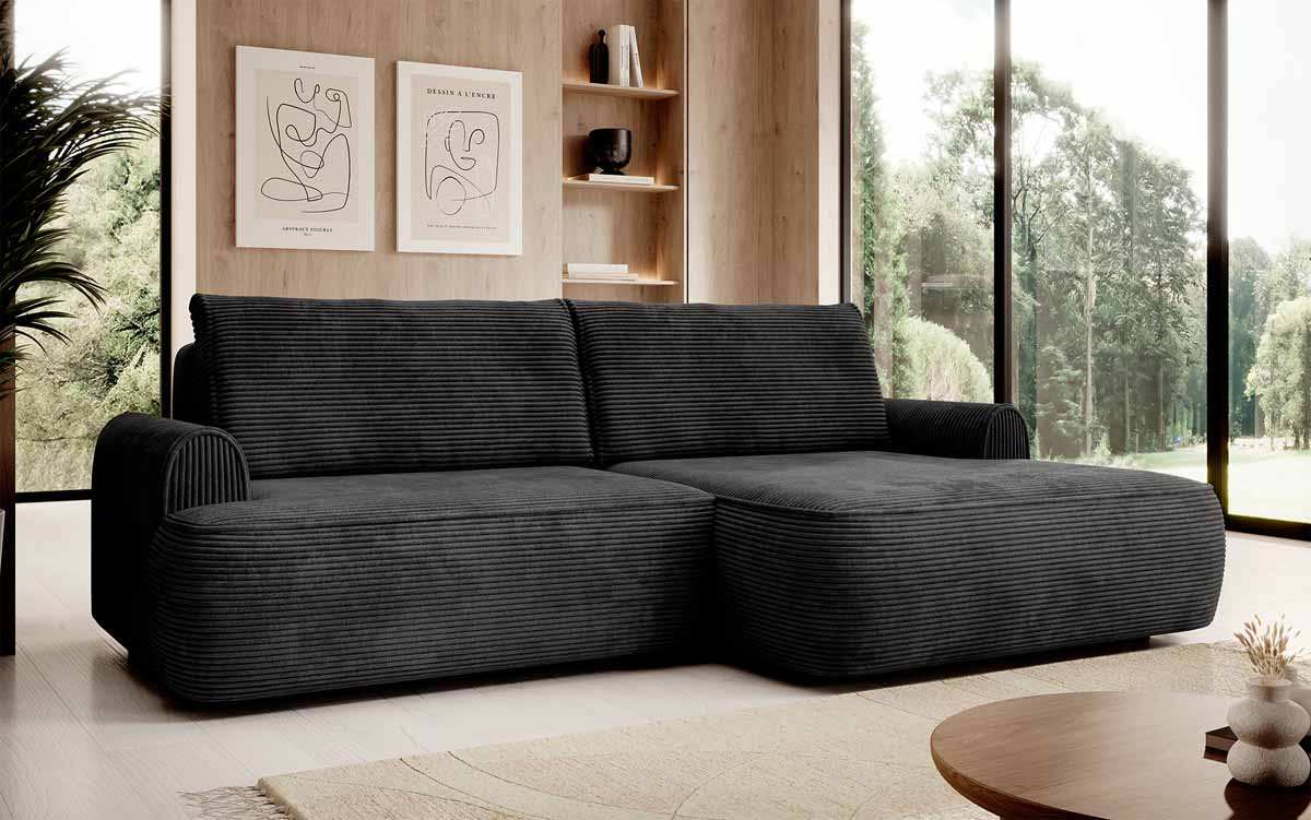 Designer Sofa Onelio mit Stauraum und Schlaffunktion - Luxusbetten24