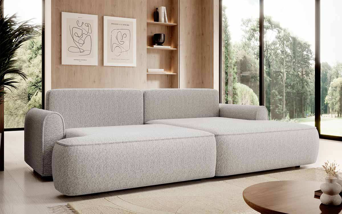 Designer Sofa Onelio mit Stauraum und Schlaffunktion - Luxusbetten24