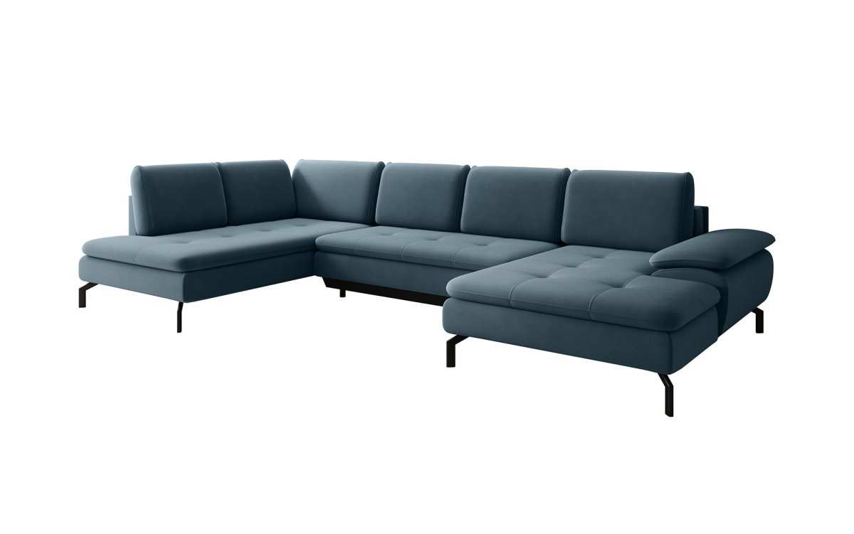 Designer Sofa Verila U mit Schlaf - und Klappfunktion - Luxusbetten24