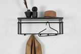 Designer Wandgarderobe Castor - Schwarz