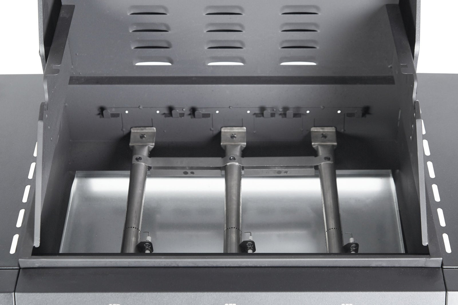 Gasgrill BarbecuePro XL – 3-Brenner Grillwagen mit Warmhalterost