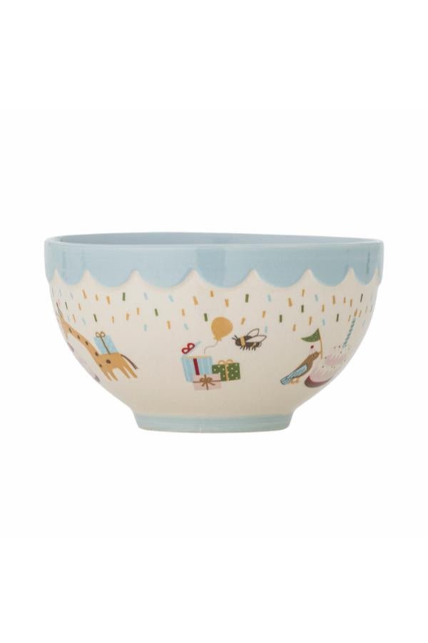 Schale Eirvik – Blau, aus Steingut gefertigt