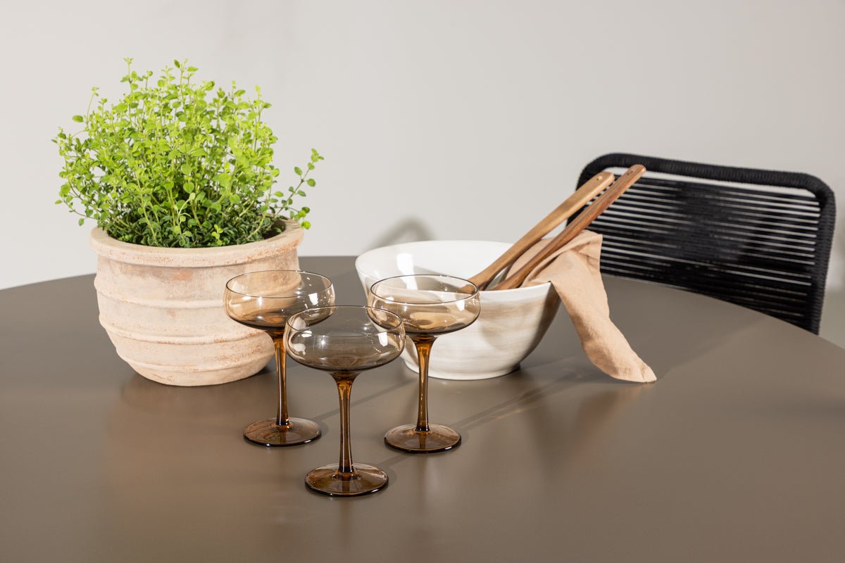 Garten Essgruppe Francesco – 5-teiliges Gartenmöbel-Set mit rundem Tisch aus Aluminium