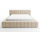 Designer Polsterbett Ivo in Samt – Beige