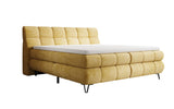 Boxspringbett Milla Cord in Safran (Poso 043) – Freisteller