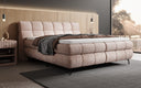 Boxspringbett Milla Cord in Rosé (Poso 052) – Milieu seitlich