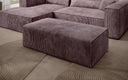Beistellhocker Vasto in Cord – Mauve