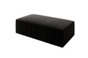 Beistellhocker Vasto in Strukturstoff – Schwarz