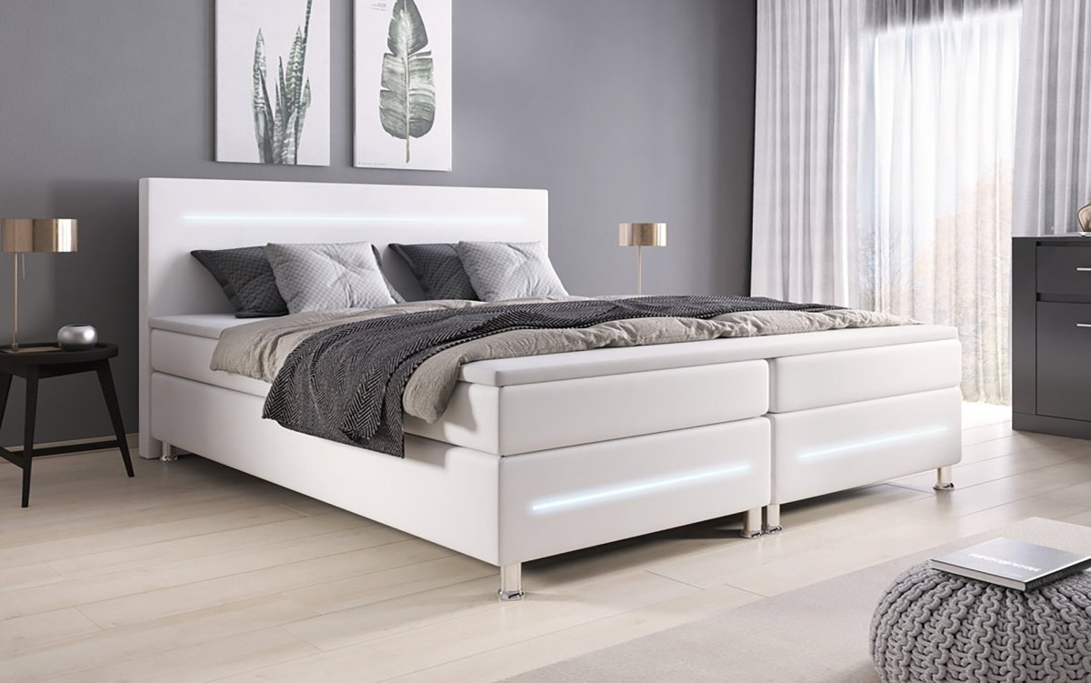 OUTLET - Boxspringbett Sejour mit LED - Luxusbetten24