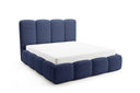 Designer Polsterbett Perla in Bouclé – Blau