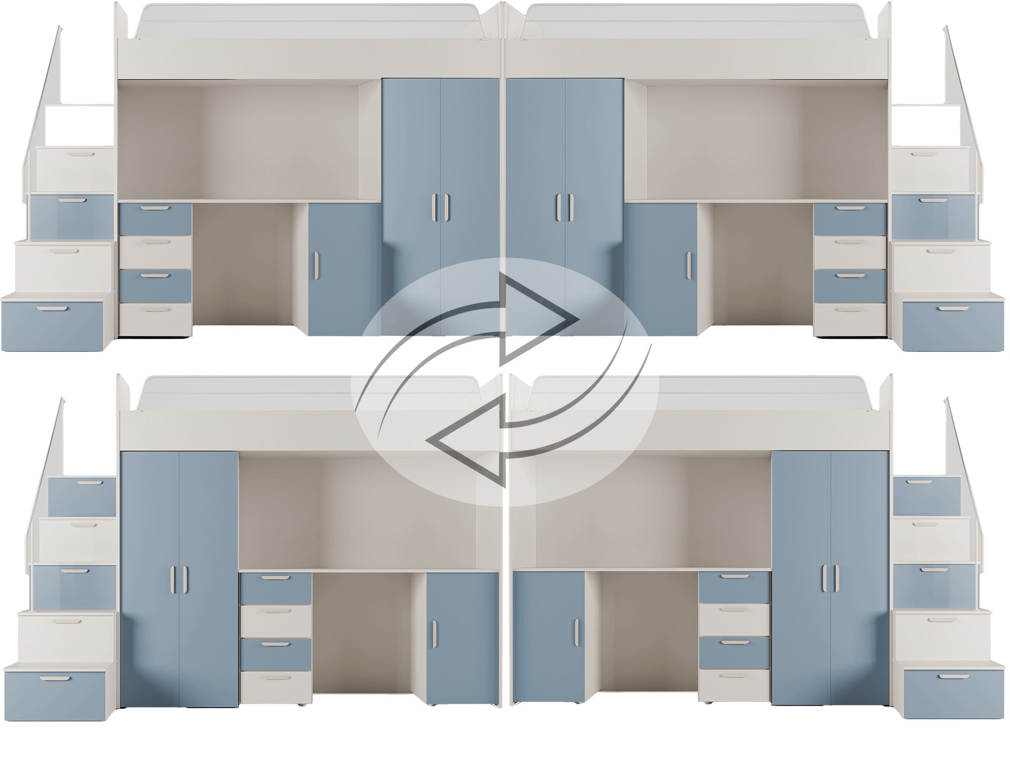 Kinderhochbett Dream Matte Oberfläche