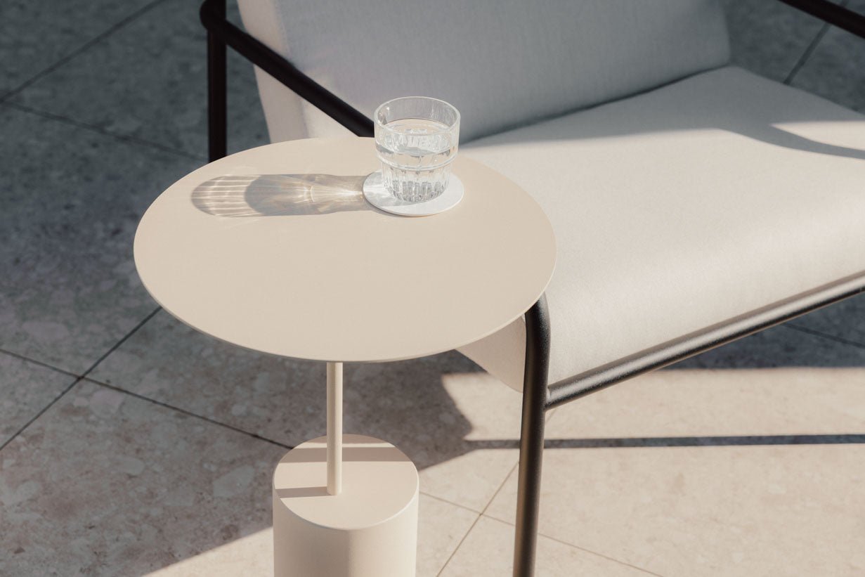 Couchtisch/Beistelltisch Ciro – Edelstahl-Design für Indoor & Outdoor