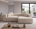 Designer Ecksofa Reno in Bouclé – Beige – Links