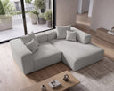 Designer Ecksofa Reno in Bouclé – Sand – Rechts