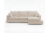 Designer Ecksofa Vigo in Bouclé – Beige – Rechts