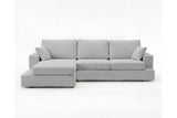 Designer Ecksofa Vigo in Bouclé – Sand – Links