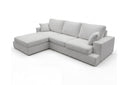 Designer Ecksofa Vigo in Bouclé – Sand – Links