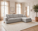 Designer Ecksofa Vigo in Bouclé – Sand – Rechts