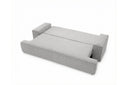 Designer 3 Sitzer Sofa Mira in Bouclé mit Schlaffunktion & Stauraum – Sand