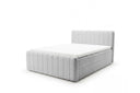 Boxspringbett Elin Samt mit Stauraum – Hellgrau