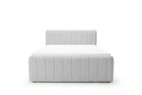 Boxspringbett Elin Samt mit Stauraum – Hellgrau