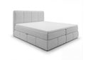 Boxspringbett Laguna Stoff mit Stauraum – Hellgrau