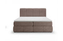 Boxspringbett Laguna Stoff mit Stauraum – Braun