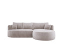 Designer Ecksofa Lucca in Samt