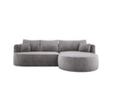 Designer Ecksofa Lucca in Samt