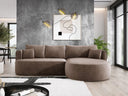 Designer Ecksofa Lucca in Samt