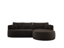 Designer Ecksofa Lucca in Samt