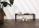 Schuhregal Bovi – Industrial Design in Schwarz, Cashew oder Weiß