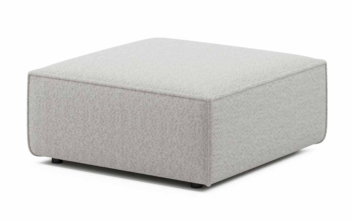 Sofa - Hocker 100 cm Yuma aus Bouclé - Luxusbetten24