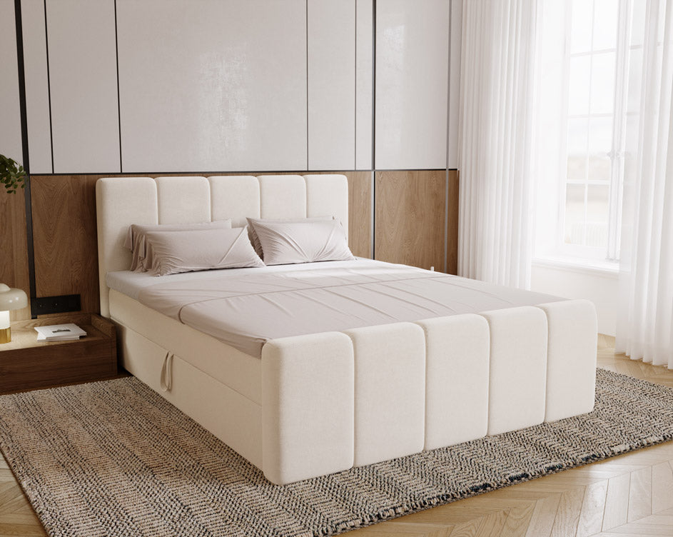 Boxspringbett Celeste Samt mit Stauraum