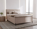Boxspringbett Lumière in Samt mit Stauraum