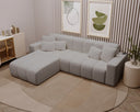 Designer Ecksofa Loft in Samt