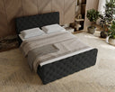 Boxspringbett Chester Samt mit Stauraum