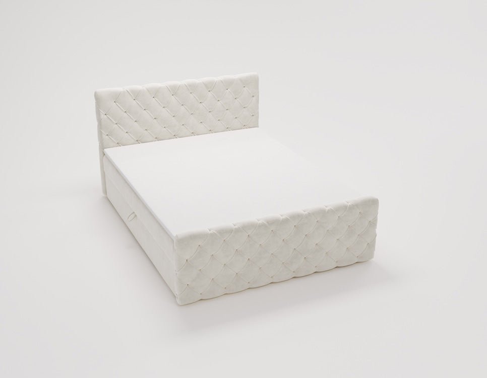 Boxspringbett Chester Samt mit Stauraum