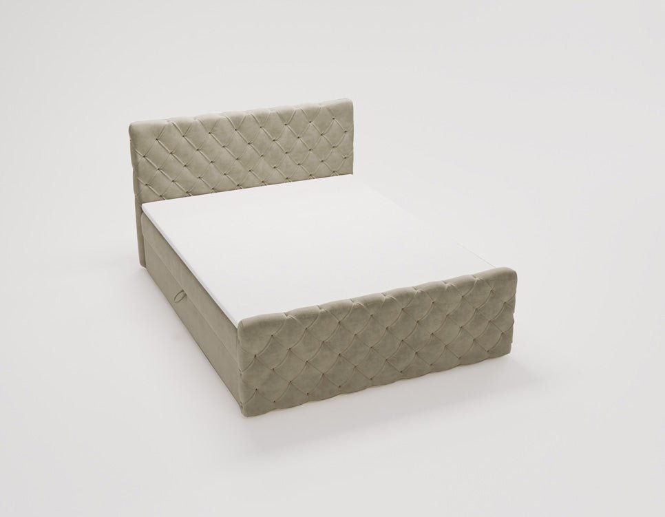 Boxspringbett Chester Samt mit Stauraum