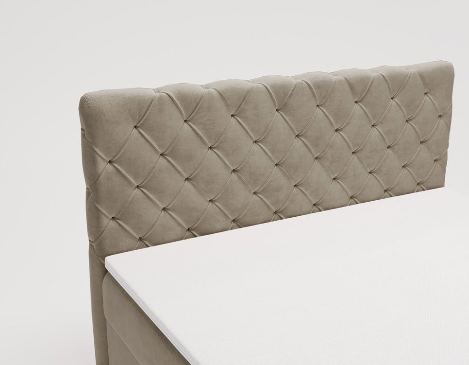 Boxspringbett Chester Samt mit Stauraum