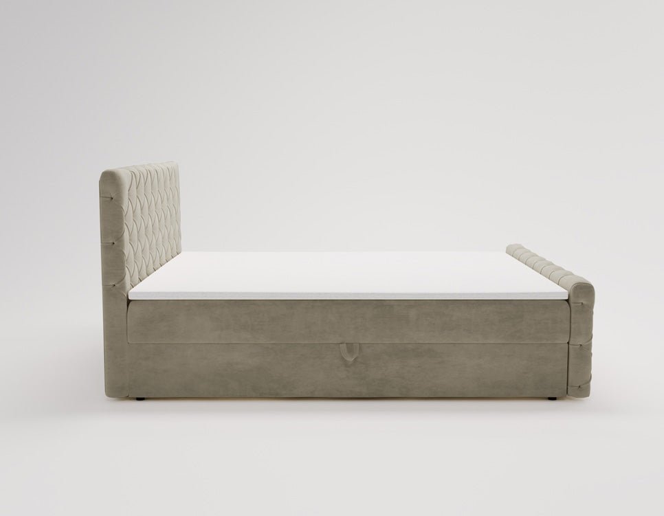 Boxspringbett Chester Samt mit Stauraum