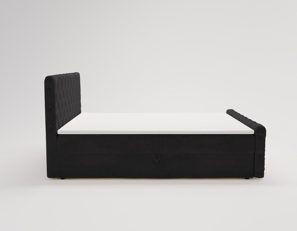 Boxspringbett Chester Samt mit Stauraum