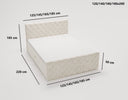 Boxspringbett Chester Samt mit Stauraum