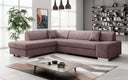 Designer Ecksofa Pina mit Schlaf- und Klappfunktion