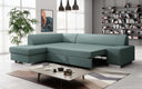 Designer Ecksofa Pina mit Schlaf- und Klappfunktion