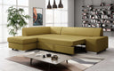Designer Ecksofa Pina mit Schlaf- und Klappfunktion