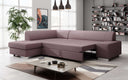 Designer Ecksofa Pina mit Schlaf- und Klappfunktion