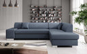 Designer Ecksofa Pina mit Schlaf- und Klappfunktion