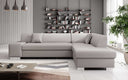 Designer Ecksofa Pina mit Schlaf- und Klappfunktion